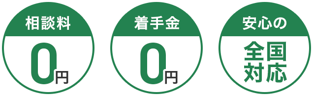 ご家族・ご遺族の方もまずは診断をおすすめします。相談料0円 着手金0円 安心の全国対応